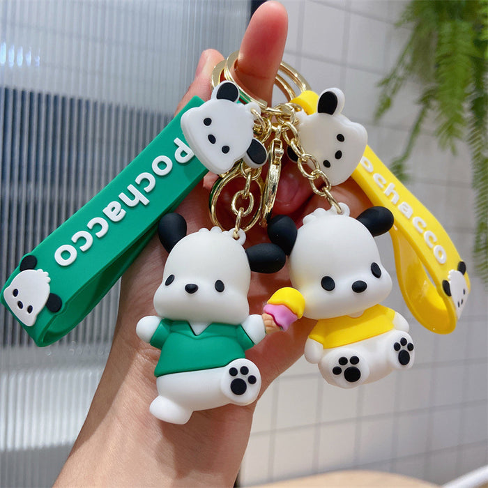 Wholesale Fashion keychain cartoon dog doll car key pendant cute
