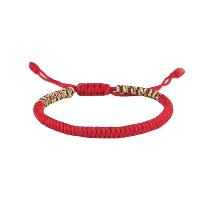 Wholesale Hand woven Ethnic Style Diamond Knot Red Rope Bracelet Hand Rope Miyuki JDC-BT-SX002