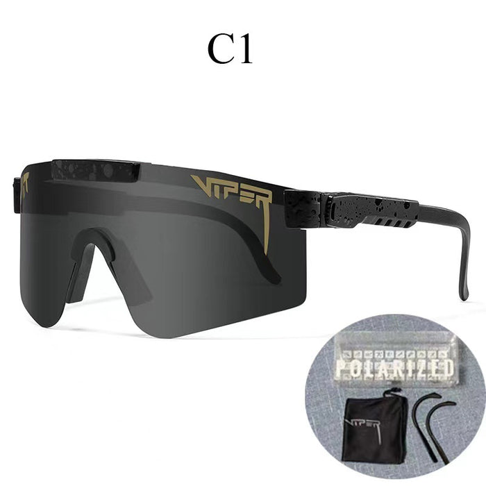 Wholesale PC Real Film Coated Square Frame Windproof Cycling Glasses JDC-SG-Guoyi001