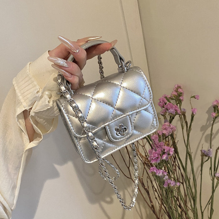 Wholesale children' s bag,  diamond quilted chain shoulder bag,  crossbody bag