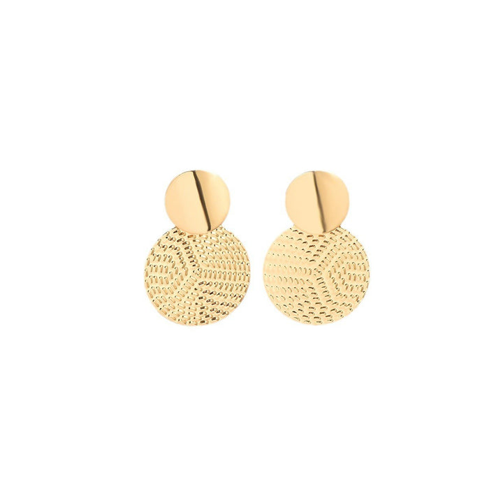 Wholesale Round Big Earrings Fashion Personality Temperament Metal Geometry Ear Stud