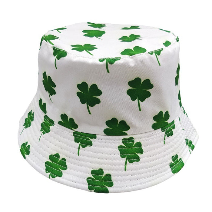 Wholesale Printed fisherman hat, double-sided basin hat, fashionable and versatile sun protection hat, sunshade hat