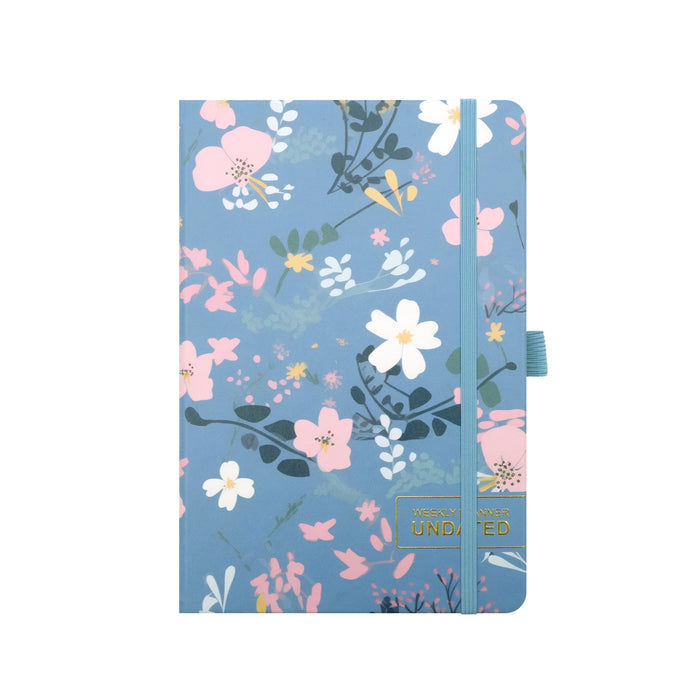 Wholesale Floral Undated Weekly Planner Notebook A5 Imitation Leather Cute Butterfly Design Journal