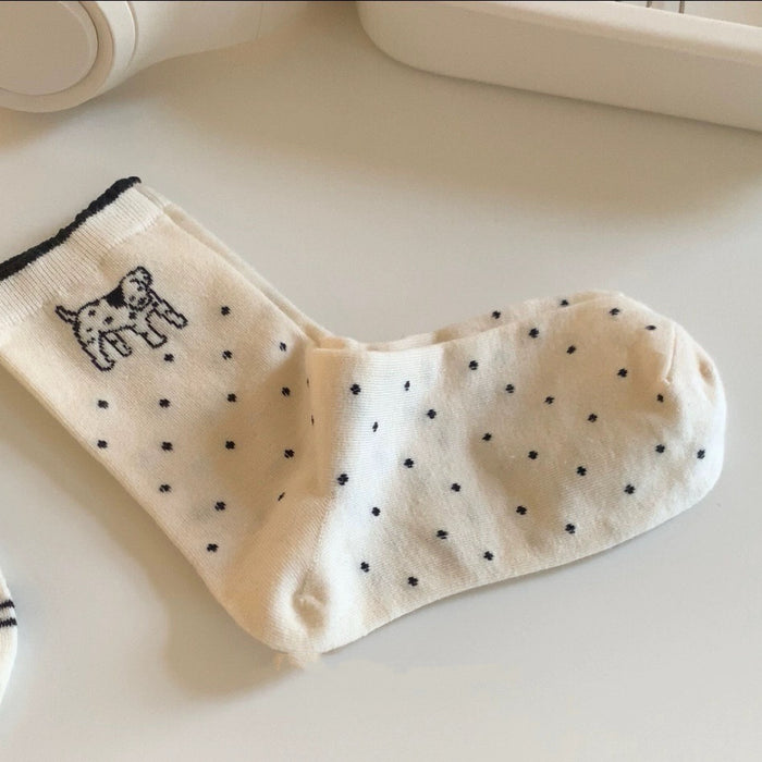 Wholesale Striped embroidery, tube socks, pile socks, pure cotton socks, casual