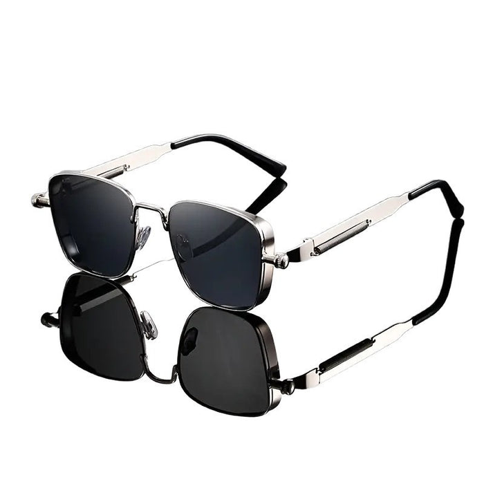Wholesale New retro box metal sunglasses