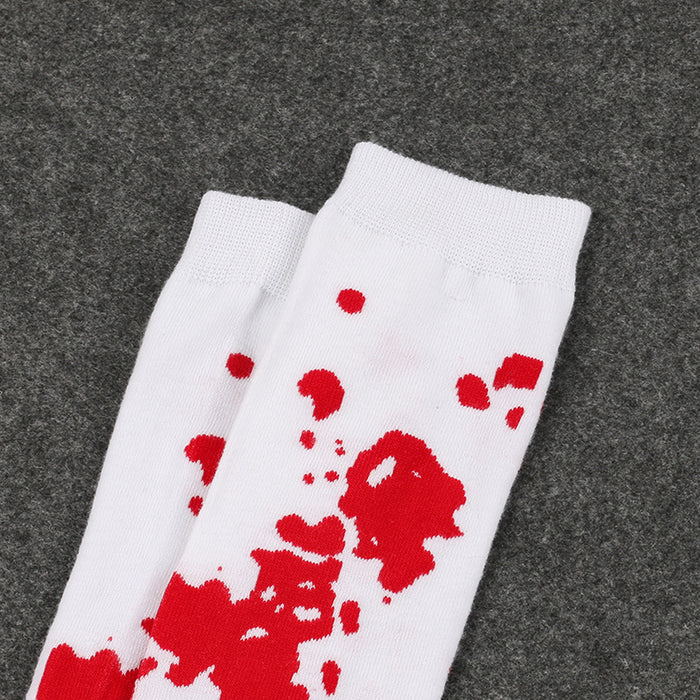 Wholesale Halloween Bleeding Bat COS Masquerade Skull Blood Stockings JDC-SK-XQ036