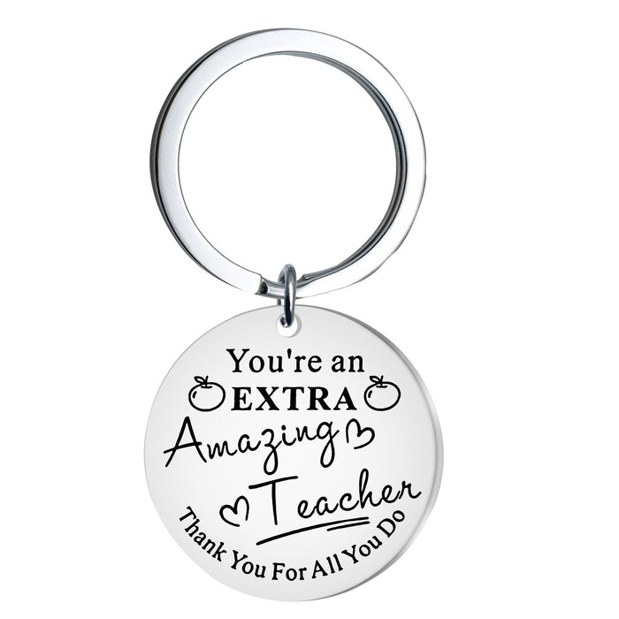 Wholesale Stainless steel keychain engraved gift