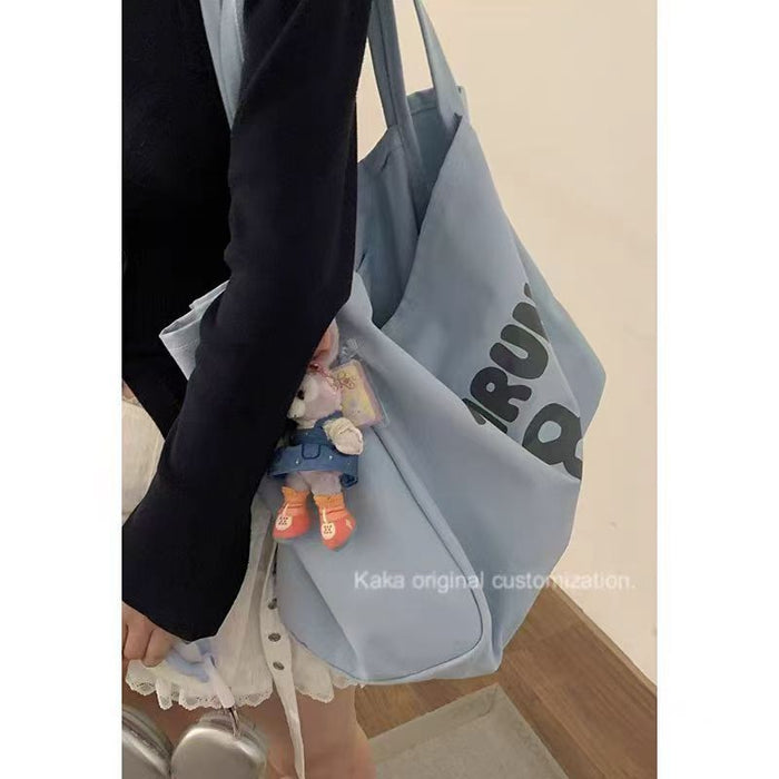 Wholesale Canvas bag commuting shoulder bag versatile tote bag large capacity outdoor tote bag