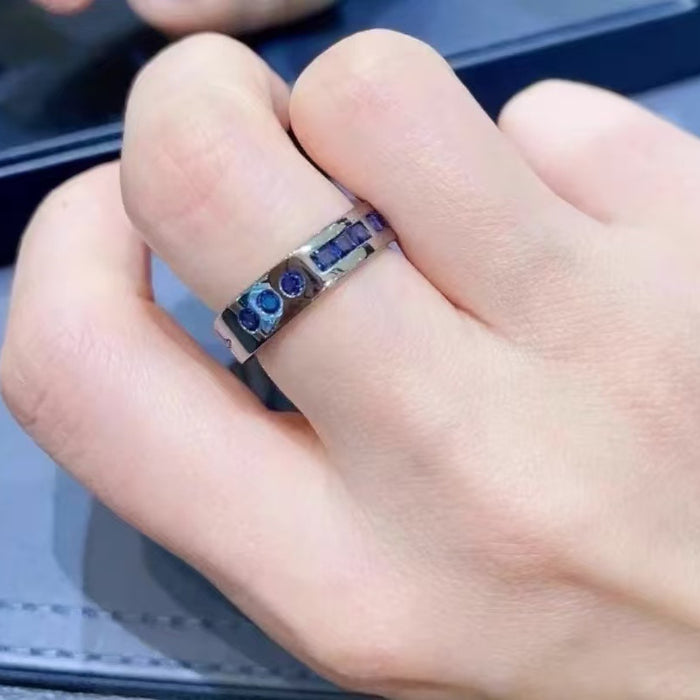 Wholesale Ring Black Morse Code Ring Pair Ring