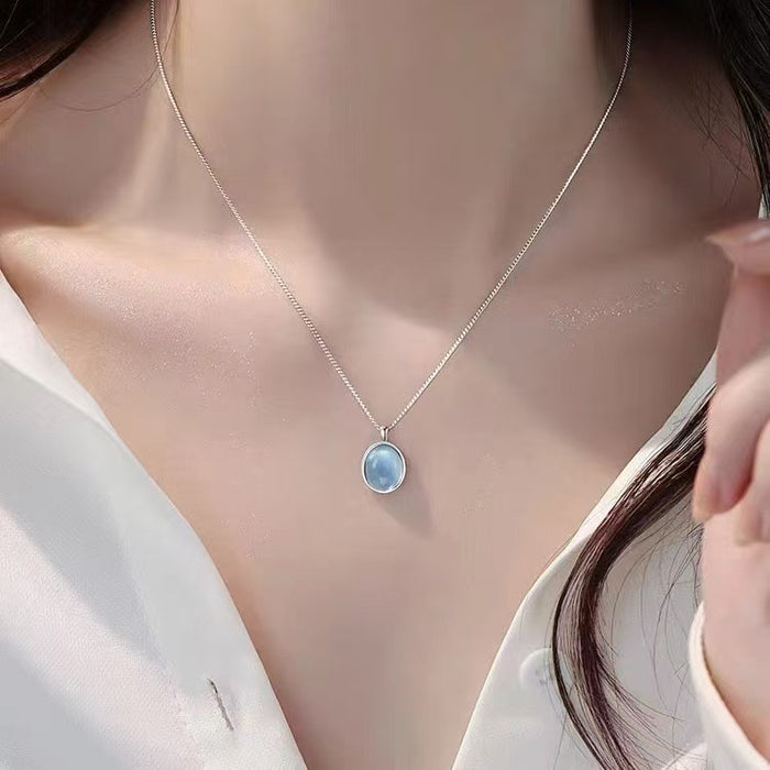 Wholesale  Necklace Pendant Moonlight Stone Neck Chain Clavicle