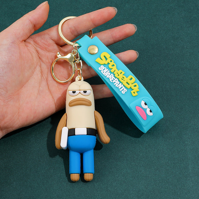 Wholesale Silicone Cartoon Fish Keychain Cute Bag Charm Car Key Accessory Gift MOQ≥3