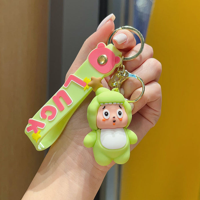 Wholesale Cartoon Star Character 3D PVC Keychain Bag Charm Stylish Student Backpack Pendant Birthday Gift Boutique Resale