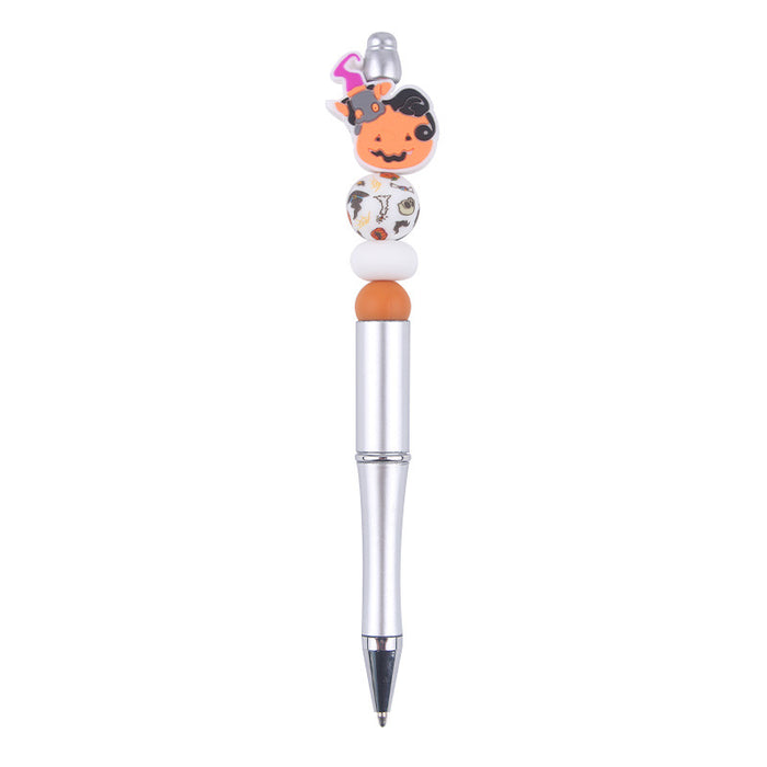 Wholesale Halloween Cartoon Silicone Plastic Bead Pen JDC-PN-GuangTian007