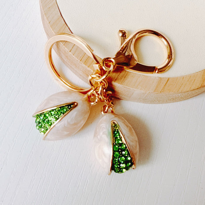 Wholesale Acrylic Grape Cluster Keychain - Cute Fruit Simulated Design MOQ≥6