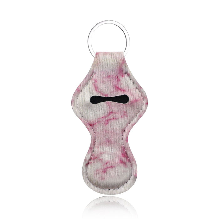 Wholesale Post Art Leopard Marble Lipstick Pouch Keychain JDC-KC-YiTian003