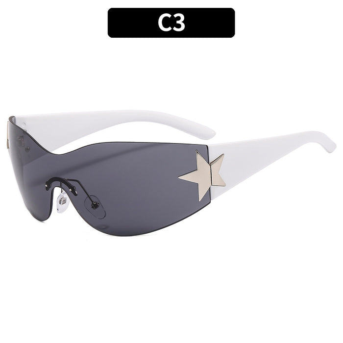 Wholesale Surrounding pentagram sunglasses, fashionable sunglasses