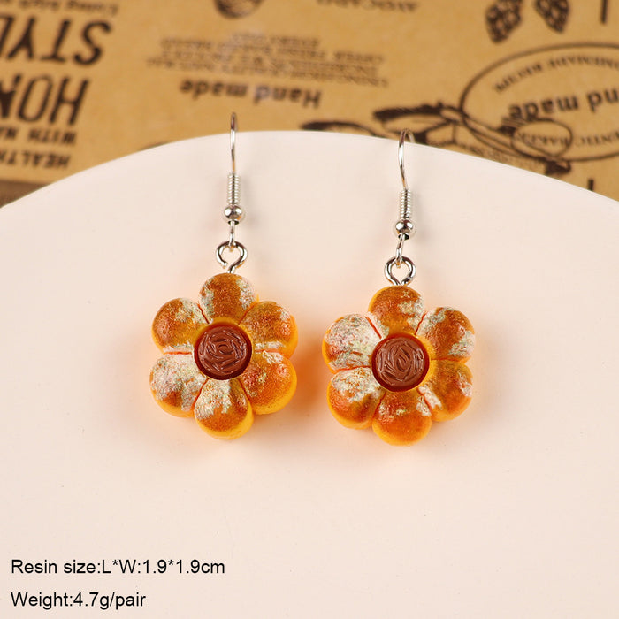 Wholesale Cute Green Donut Earrings - Fashion Food Accessory Gift
