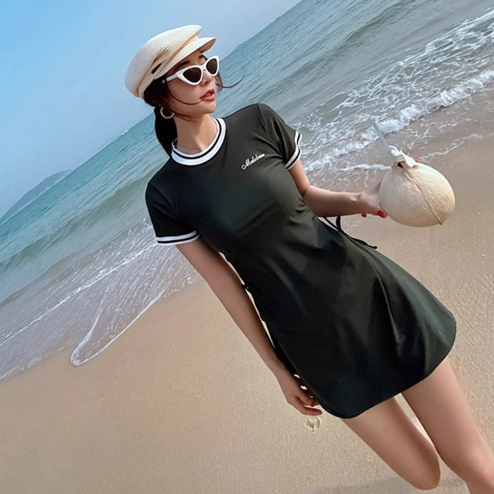 Wholesale Swimsuit split conservative student skirt slimming sports style hot spring swimsuit