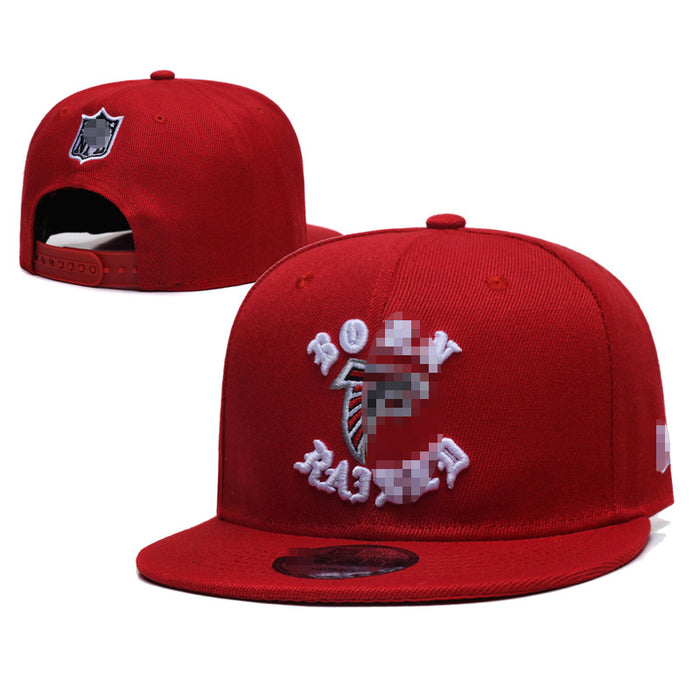 Wholesale Football Team Hat  Embroidered Flat-Brimmed Hat Outdoor Sun Protection Visor