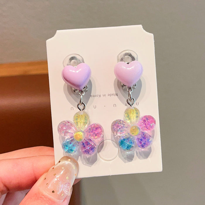 Wholesale Children' s Sweet Princess Jewelry Earrings