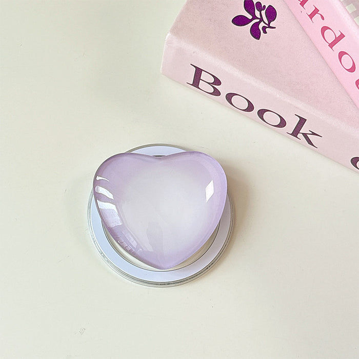 Wholesale Glass Heart-Shaped Phone Airbag Stand