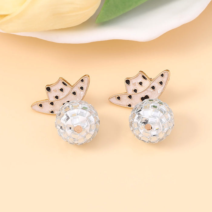 Wholesale Zebra Hat Oil Drop Earrings Personalized Fashion Trend Earrings