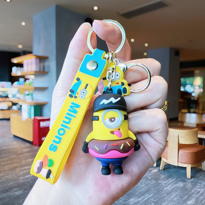 Wholesale Cartoon Creative Keychain Exquisite 3D Doll Backpack Pendant Accessories