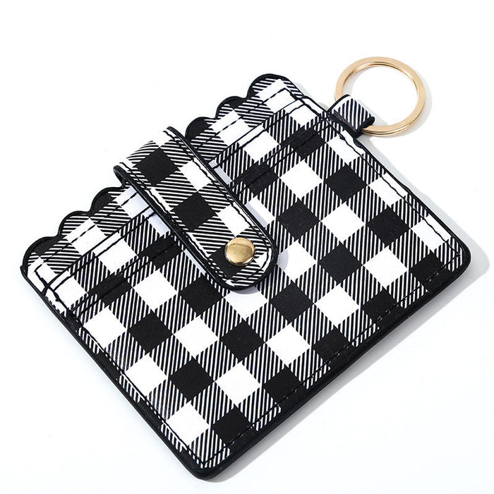 Wholesale PU Leather Card Holder Keychain JDC-KC-JinHan001