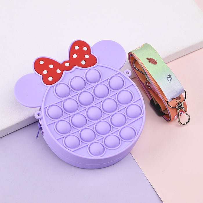 Wholesale Silicone Children' s Crossbody Storage Bag