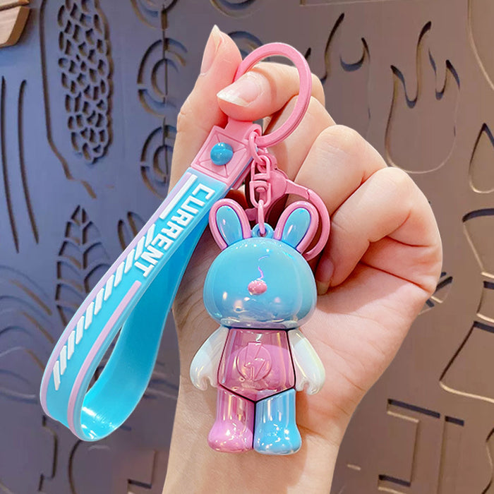 Wholesale Cute Cartoon Dopamine Lightning Rabbit Keychain JDC-KC-ZhongChi006