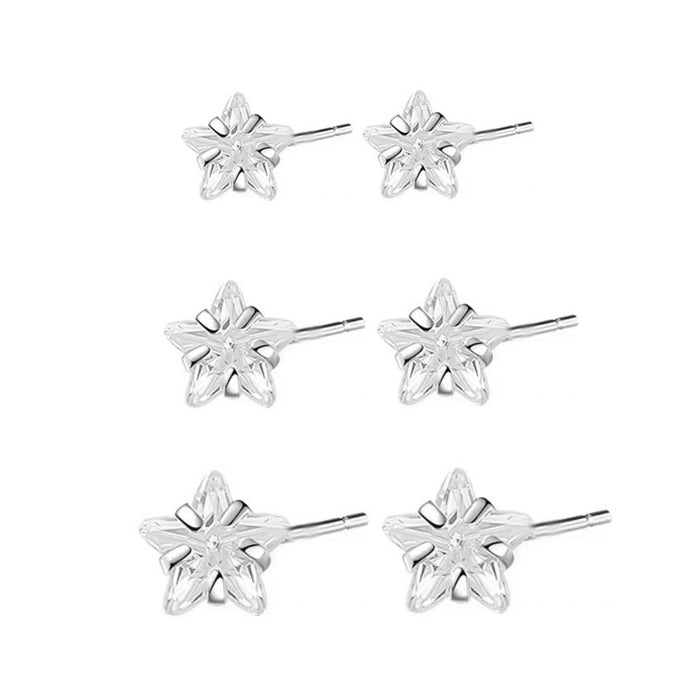 Wholesale Zircon earrings are small and delicate, with delicate overlapping earrings