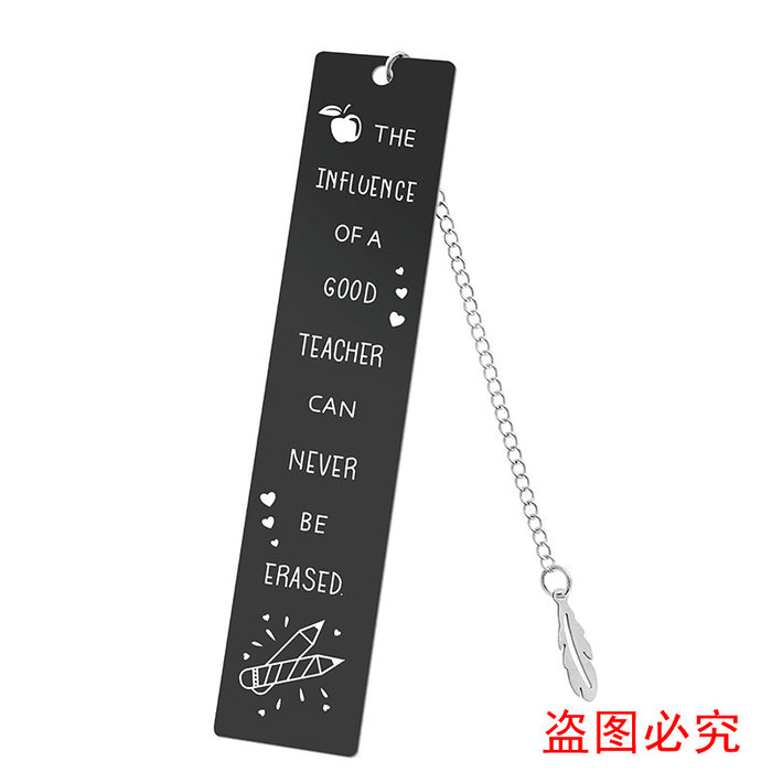 Wholesale Stainless Steel Teacher's Day Bookmark JDC-BM-GangG001