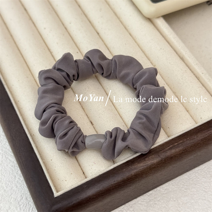 Wholesale Durable Hair Rope Hair Rubber Band Ponytail Leather Cover Hair Rope