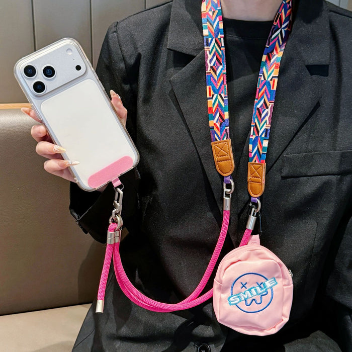 Wholesale Retro Silicone Phone Lanyard Adjustable Crossbody Wrist Strap