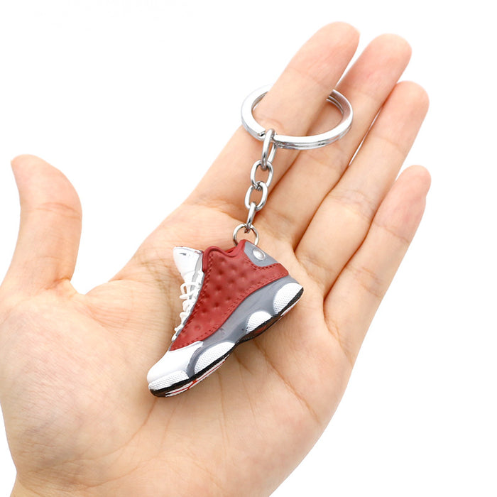 Wholesale PVC Basketball Shoe Model Keychain JDC-KC-QLPing015