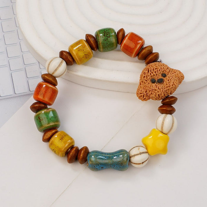 Wholesale Ceramic Bracelet Cartoon Cute Dog Versatile Bracelet Student Bracelet Wholesale