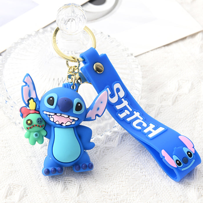 Wholesale  Cartoon  Keychain Soft  Key Pendant Couple Small Gift