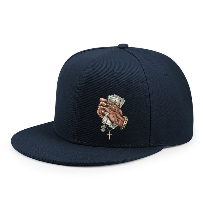 Wholesale Two handed letter printed baseball cap, skateboard flat edge cap, hat
