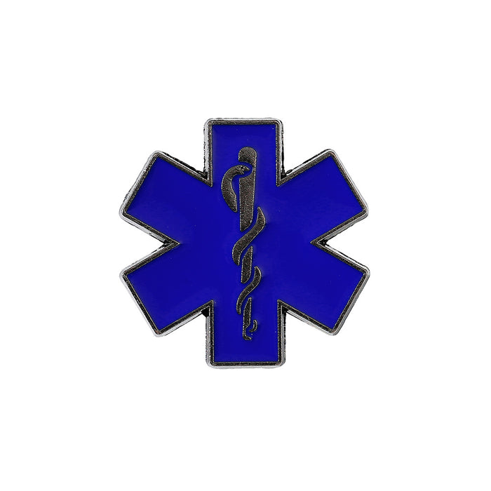 Wholesale Electroplated Metal Star Of Life Snake Brooch Medical Badge Gift For Nurse White Coat Fashion Accessory