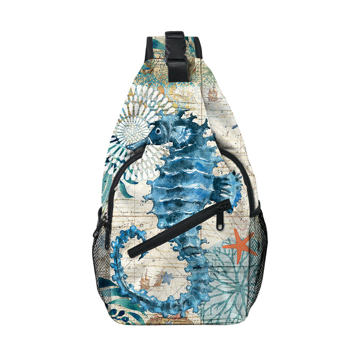 Wholesale turtle chest bag cartoon marine animal shoulder bag