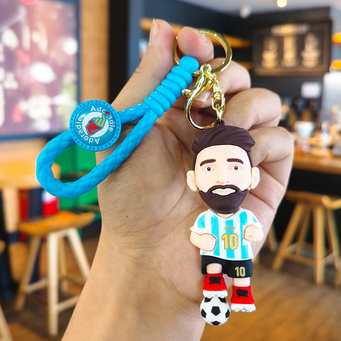 Wholesale Cartoon 3D Doll Rubber Keychain JDC-KC-Tingm044