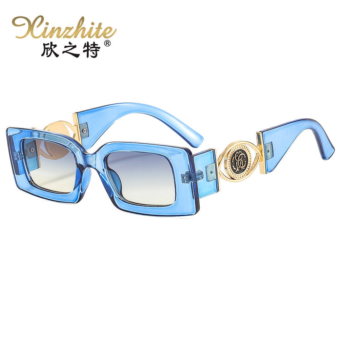 Wholesale Square Small Frame Metal Sunglasses JDC-SG-XZT010