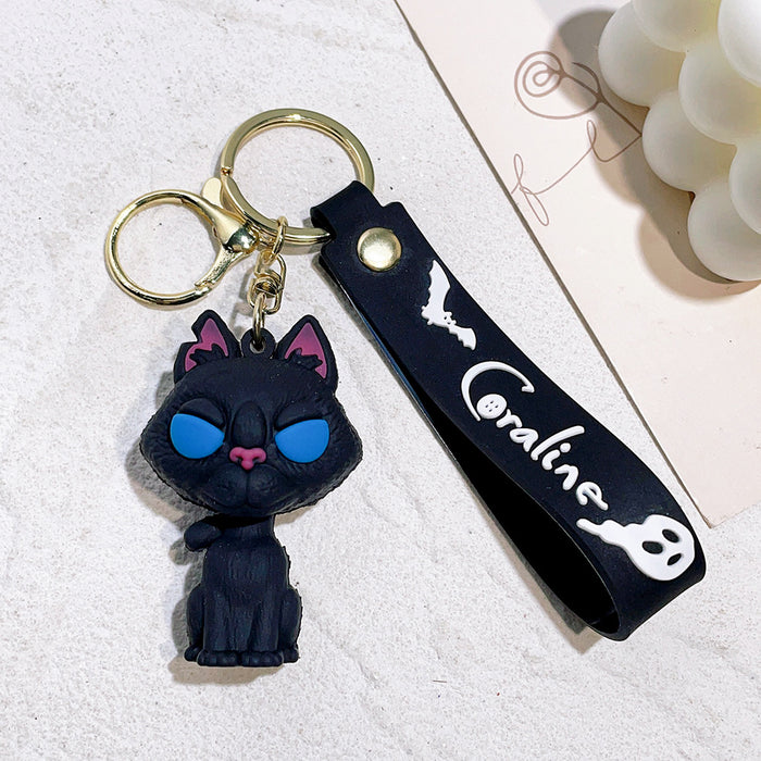 Wholesale Cartoon Doll PVC Keychain JDC-KC-Qiwei004