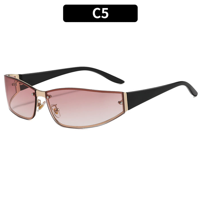 Wholesale Y2K Frameless Sunglasses Trendy Street Fashion Sun Glasses for Women