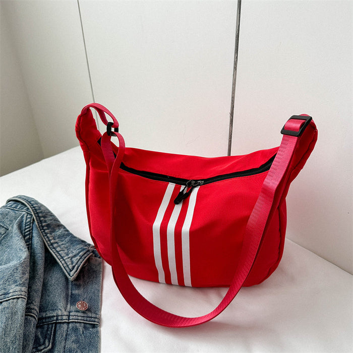 Wholesale Bag niche design, high-end striped crossbody bag