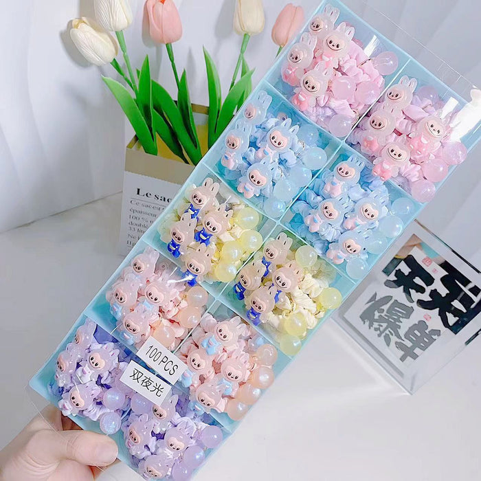 Wholesale Small Doll Cartoon Hair Rings Ins Cute Sweet Girl Hair Rope