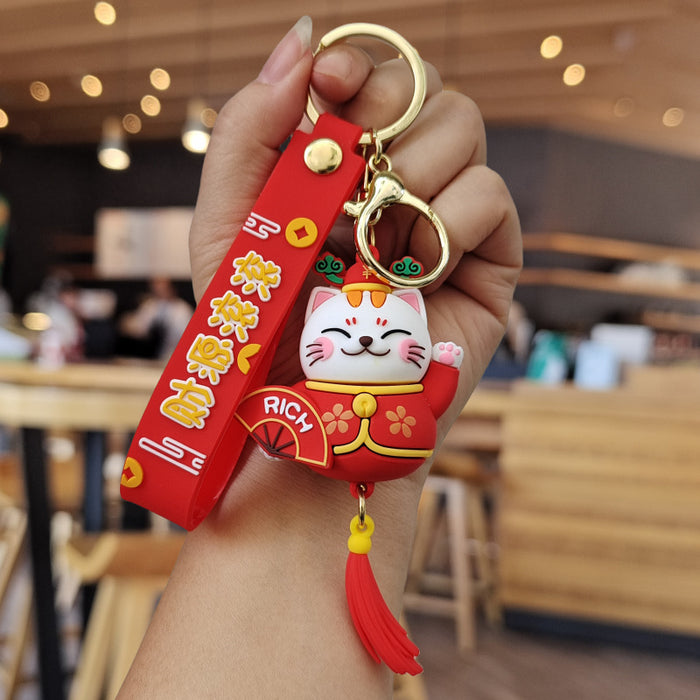 Wholesale Cartoon Silicone Doll Keychain JDC-KC-MingT039