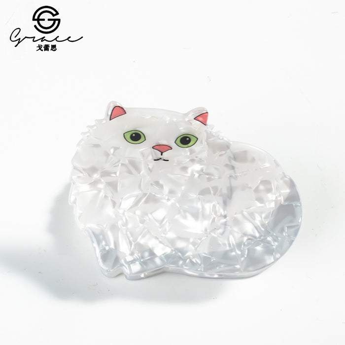 Wholesale Cat Cartoon Print  Grabber Jewelry Headwear Hairpin Cat Cute Animal
