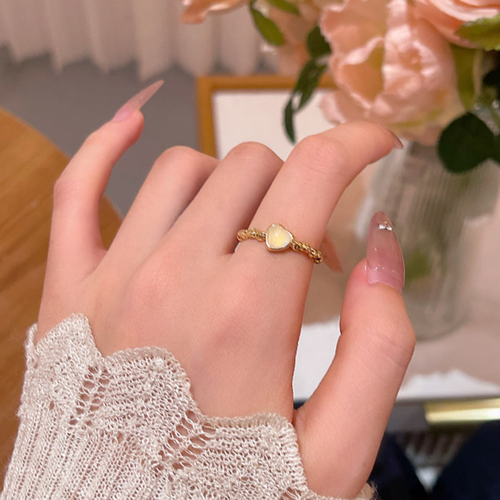 Wholesale Personalized love ring, niche bow, adjustable index finger ring, ring