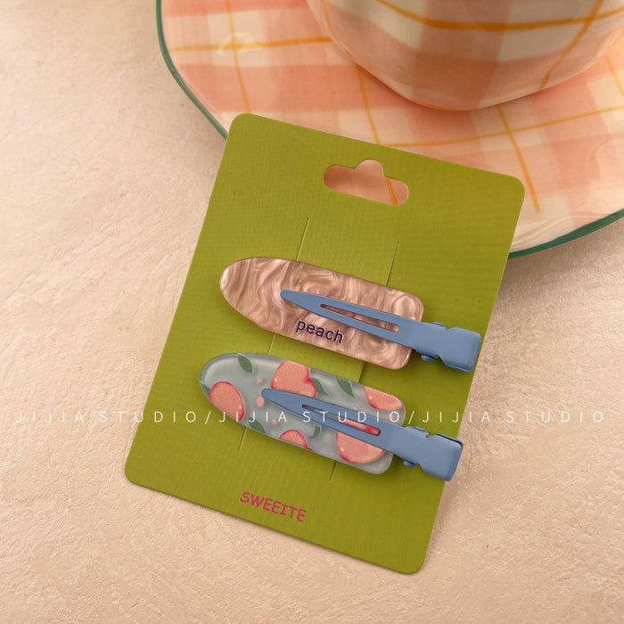 Wholesale 2 pack/set Fun fruit hairpin cute bangs side clip hair accessories